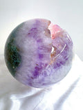 Amethyst with Moss Agate Geode Sphere - Massive 13.5 lbs wonder - Final Payment link