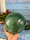 Dark Green Aventurine Sphere: A Marvel of Nature and Crystal Healing - 7.1 kgs
