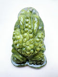 Handmade Carving of Frog With Coin In Jade Stone: Enhancing Home Harmony and Spiritual Protection