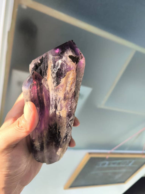 Amethyst Point: Embrace Tranquility For Home Decor and Spiritual Harmony | Crystal Healing | Reiki | Gemstone Points