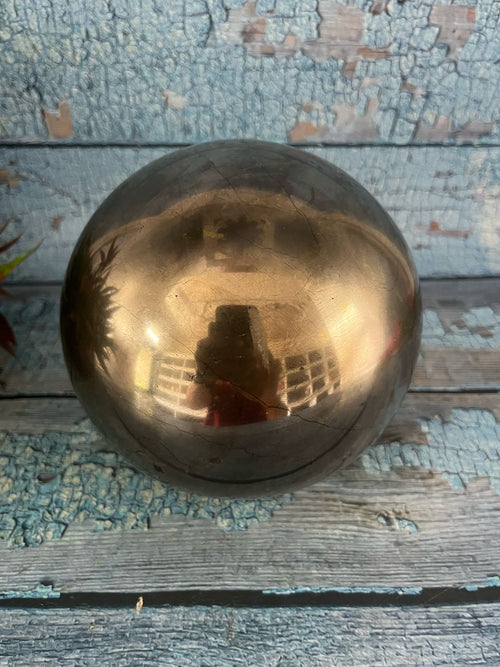 Golden Pyrite Sphere: 5.5 inches diameter and 6.9 kgs weight - first payment