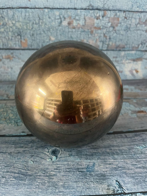 Golden Pyrite Sphere: 5.5 inches diameter and 6.9 kgs weight - first payment