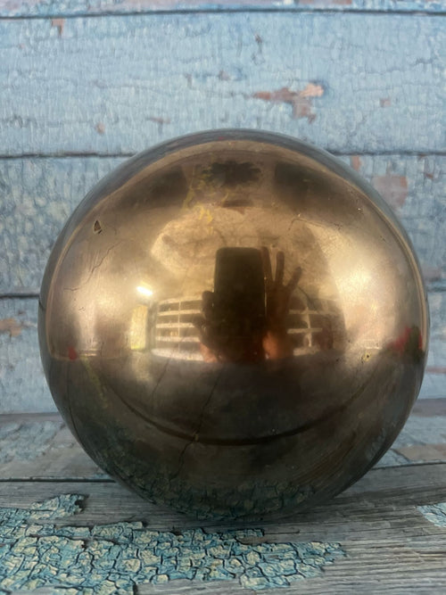 Golden Pyrite Sphere: 5.5 inches diameter and 6.9 kgs weight - first payment