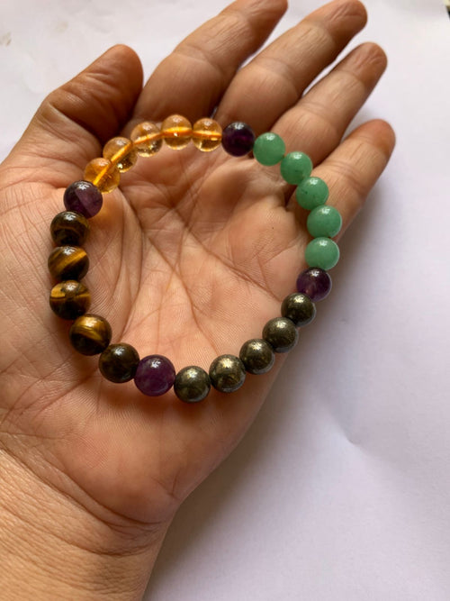 Wealth Maker Gemstone Bracelet with Amethyst - Lot of 5