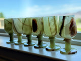 Green Onyx Wine Glass: A Luxurious Blend of Art and Functionality | ONE PIECE ONLY