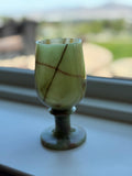 Green Onyx Wine Glass: A Luxurious Blend of Art and Functionality | ONE PIECE ONLY