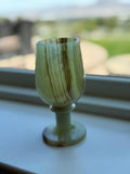 Green Onyx Wine Glass: A Luxurious Blend of Art and Functionality | ONE PIECE ONLY