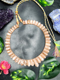 Peach moonstone  necklace | gemstone/crystal jewelry | Mother's Day/Birthday/Valentine's gift