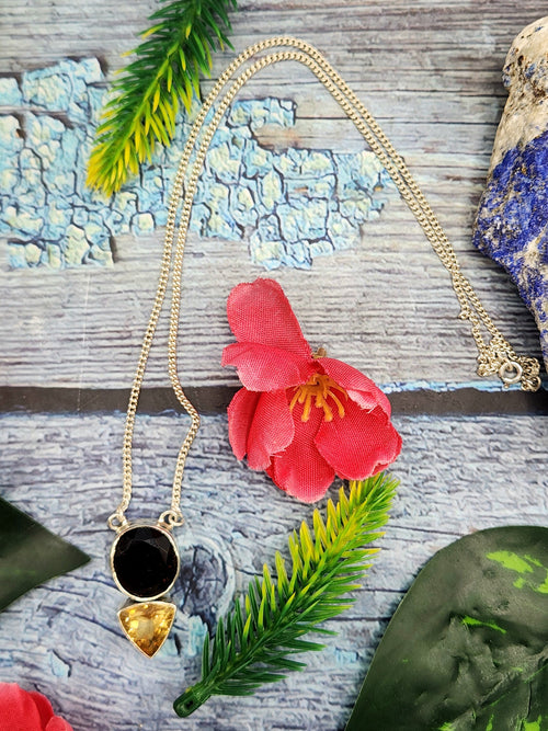 Stunning smokey citrine necklace in 925 sterling silver - gemstone/crystal jewelry | Mother's Day/engagement/anniversary/occasion gift