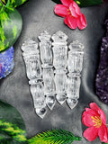 Clear Quartz carving of a traditional Phurba - Carvings in gemstones and crystals - 4 inches and 40 gms