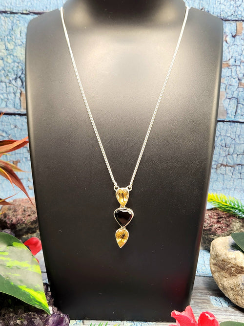 Stunning smokey citrine necklace in 925 sterling silver - gemstone/crystal jewelry | Mother's Day/engagement/anniversary/occasion gift