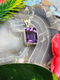 Beautiful Amethyst pendant in 925 sterling silver - gemstone/crystal jewelry |Mother's Day/engagement/wedding/anniversary/birthday gift