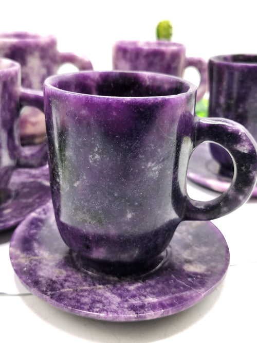 Lepidolite Cup & Saucer - ONLY 1 Cup and 1 Saucer
