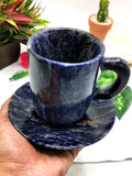 Beautiful Sodalite Tea Cup & Saucer - ONLY 1 Cup and 1 Saucer