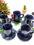 Beautiful Sodalite Tea Cup & Saucer - ONLY 1 Cup and 1 Saucer