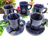 Beautiful Sodalite Tea Cup & Saucer - ONLY 1 Cup and 1 Saucer
