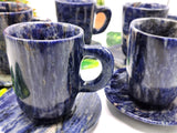 Beautiful Sodalite Tea Cup & Saucer - ONLY 1 Cup and 1 Saucer
