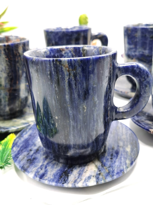 Beautiful Sodalite Tea Cup & Saucer - ONLY 1 Cup and 1 Saucer