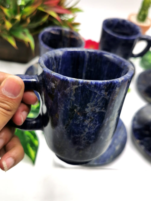 Beautiful Sodalite Tea Cup & Saucer - ONLY 1 Cup and 1 Saucer