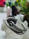 Snake design bracelet made in 925 silver with garnet stone used as eye | gifts for her | gifts for girlfriend | gifts for mom - Shwasam