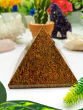 Mariam Jasper Pyramid - natural stone - Energy/Reiki/Crystal Healing - 3.5 inches (8.75 cms) length and 650 gms - Shwasam