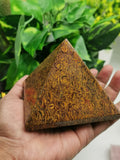 Mariam Jasper Pyramid - natural stone - Energy/Reiki/Crystal Healing - 3.5 inches (8.75 cms) length and 650 gms - Shwasam