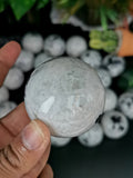 Natural rainbow moonstone sphere/ball - handmade carvings - energy/chakra/reiki - 1.9 inch (4.75 cms) dia and 160 - 180 gms (0.35 - 0.40 lb) - ONE PIECE ONLY