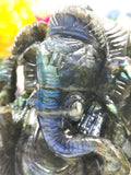 Labradorite Handmade Carving of Ganesh - Shwasam