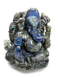 Labradorite Handmade Carving of Ganesh - Shwasam