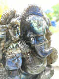 Labradorite Handmade Carving of Ganesh - Shwasam