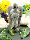 Rainbow Moonstone Angel figurine - Crystal Healing / Reiki / Chakra - 6 inches and 562 gms (1.24 lb) - Shwasam