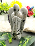 Rainbow Moonstone Angel figurine - Crystal Healing / Reiki / Chakra - 6 inches and 562 gms (1.24 lb) - Shwasam