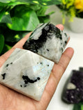 Moonstone Pyramid - Energy/Reiki/Crystal Healing - 105 gms - ONE PIECE ONLY - Shwasam