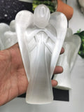 Selenite Angel figurine - Crystal Healing  - 6 in and 580 gms (1.28 lb)