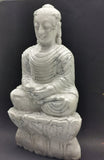 Howlite Stone carving of Siddartha, the Buddha - hand carved to perfection
