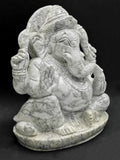 Howlite stone carving of Ganesh Statue