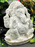 Howlite stone carving of Ganesh Statue