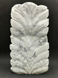 Howlite Majestic Handmade Carving of Krishna - Lord Krishna Idol | Sculpture | Murti in Crystals and Gemstones - Reiki/Chakra/Healing - 9.5 inches and 2.24 kg (4.93 lb)