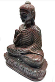 Ruby Kyanite Buddha - handmade carving of serene and meditating Lord Buddha - crystal/reiki/healing - 8 inches and 3.05 kg (6.71 lb)