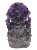 Ganesh Statue in Amethyst Handmade Carving | Lord Ganesha Idol | Figurine in Crystals/Gemstone Gift a Ganesha