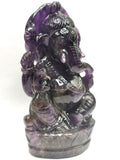 Ganesh Statue in Amethyst Handmade Carving | Lord Ganesha Idol | Figurine in Crystals/Gemstone Gift a Ganesha