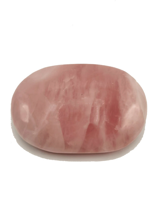 Rose Quartz palmstones - ONE PIECE - crystal/chakra/reiki/healing - 80 gms weight