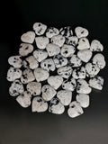 Natural moonstone heart - handmade carvings - energy/chakra/reiki - 1.75 inch and 50 gms (0.11 lb) - ONE PIECE ONLY