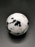 Natural moonstone sphere/ball - handmade carvings - energy/chakra/reiki - 2 inch (5 cms) dia and 210 gms (0.46 lb) - ONE PIECE ONLY
