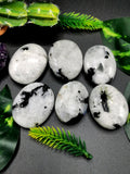 Moonstone palm stones - ONE PIECE - crystal/chakra/reiki/healing - 35 gms weight