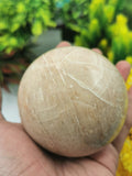 Peach Moonstone sphere - Crystal Healing Gemstones - 3 inches dia