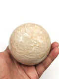 Peach Moonstone sphere - Crystal Healing Gemstones - 3 inches dia