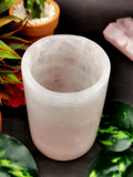 Beautiful gemstone goblets in rose quartz stone - ONLY 1 PIECE