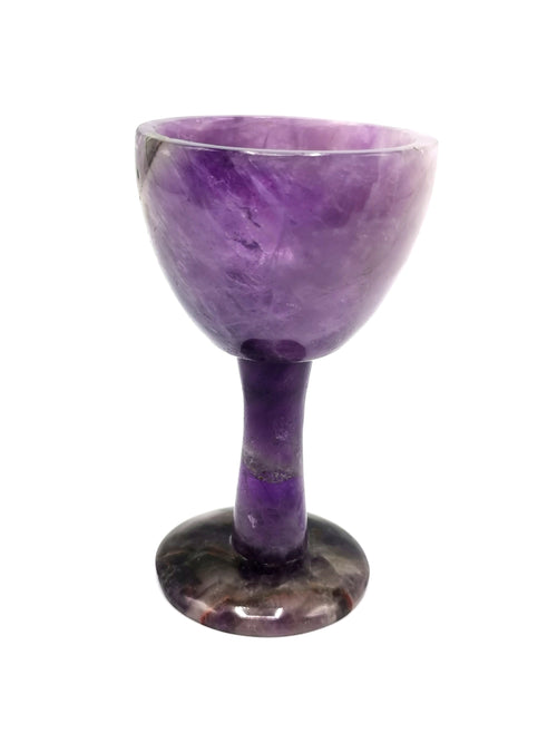Exquisite gemstone wine glass in Amethyst stone - ONLY 1 PIECE