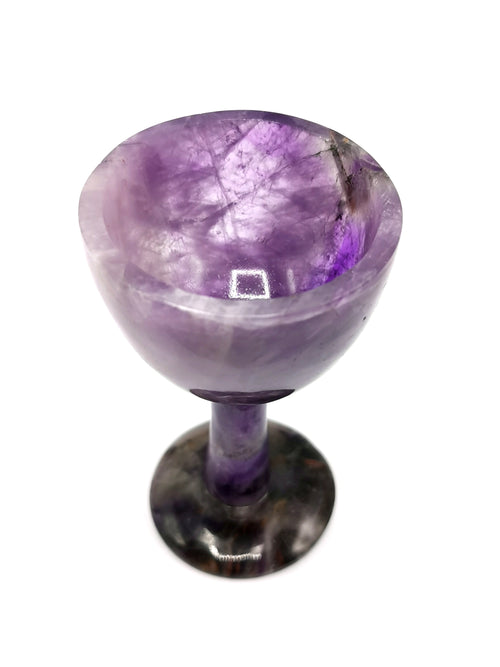 Exquisite gemstone wine glass in Amethyst stone - ONLY 1 PIECE